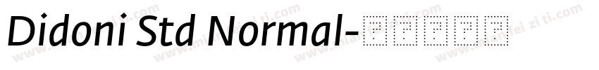 Didoni Std Normal字体转换